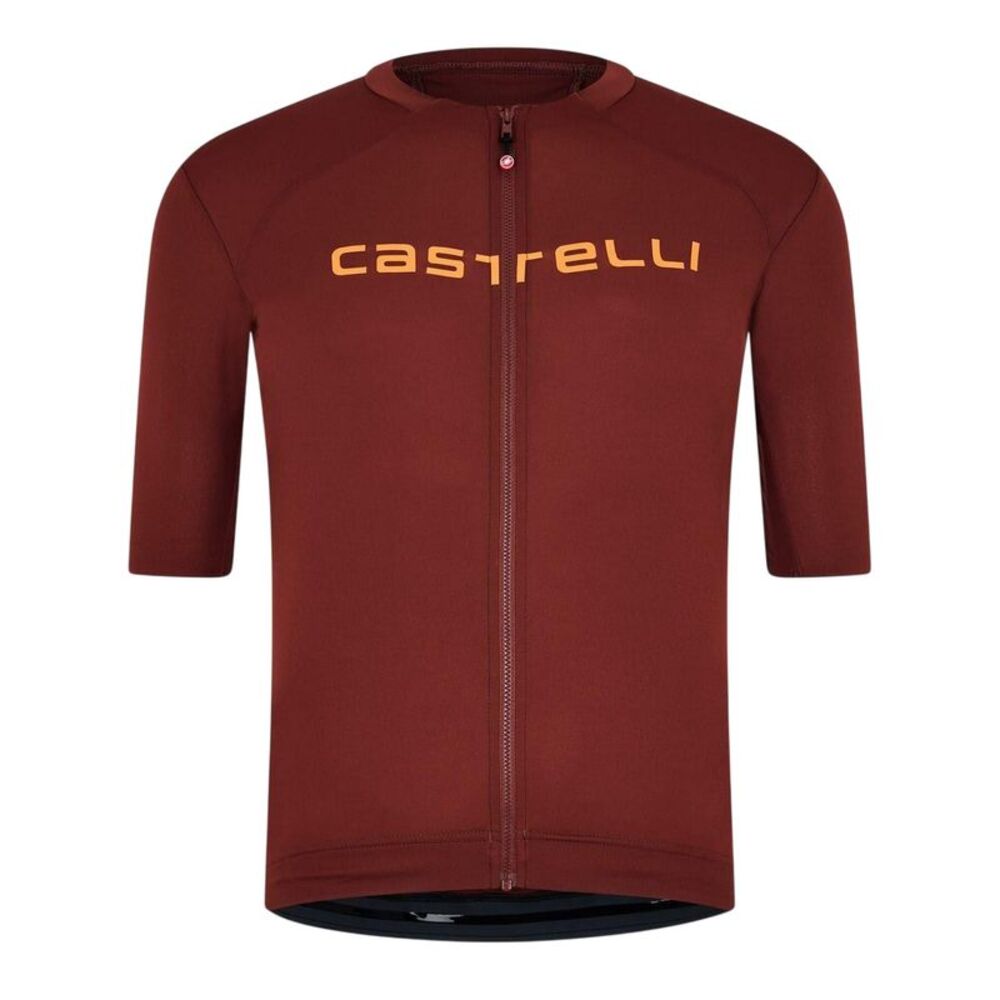 Castelli Mens Prologo Lite Cycling Jersey / Dark Mocha